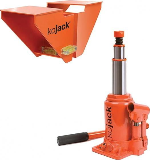 hydraulic caravan jack with spirit level 2 tons orange Wish