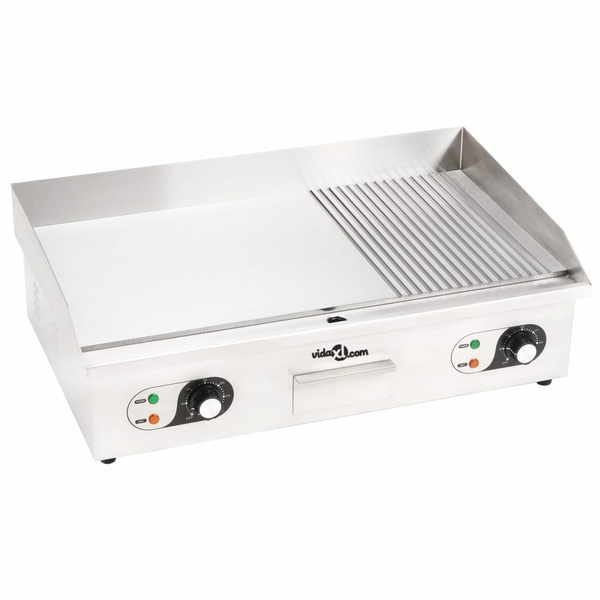 Electric grill plate stainless steel 4400 W 73x51x23 cm elektrische