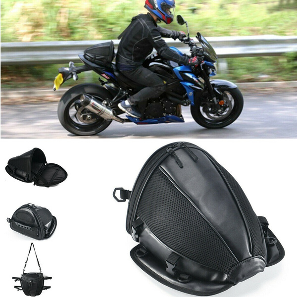 Motorcycle Tail Bag Back Seat Storage Carry Hand Shoulder waterproof Saddle  Bag
