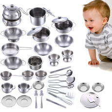 Steel, Mini, Kitchen & Dining, playhousecookwarekit