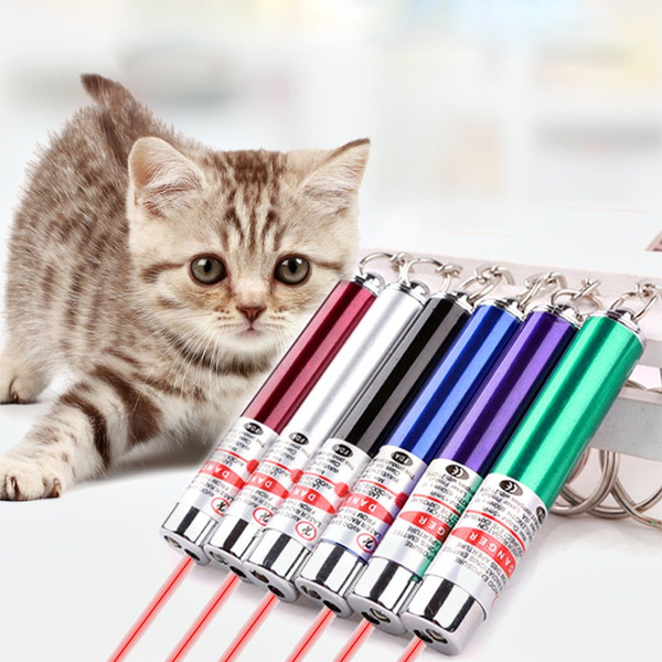 1PC Creative and Funny Pet Cat Toys LED Laser Pointer Light Pen With ...