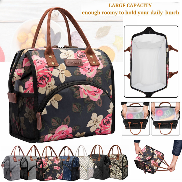 Lunch Bag Insulated Lunch Box Wide-Open Lunch Tote Bag for College Work  Picnic