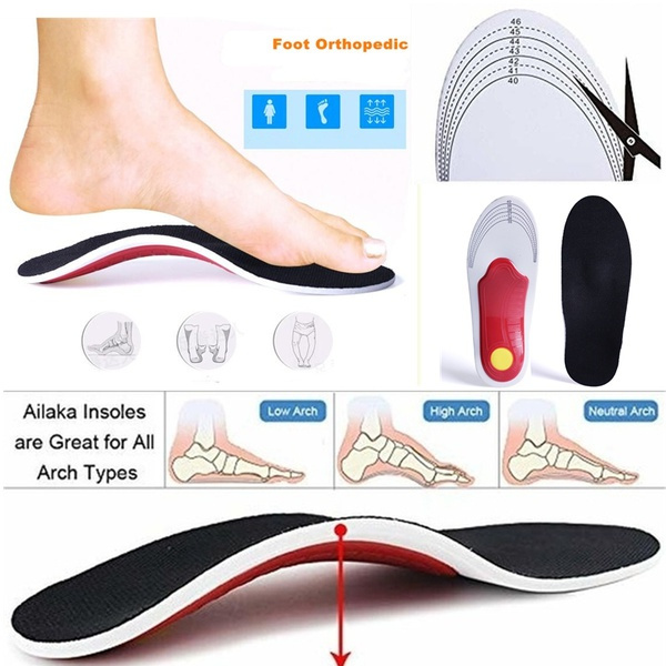 3D Orthotic Flat Feet Foot High Arch Gel Heel Support Shoe Inserts Insoles Pads 