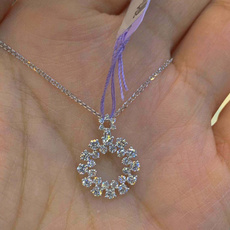 Sterling, DIAMOND, snowflakenecklace, Choker
