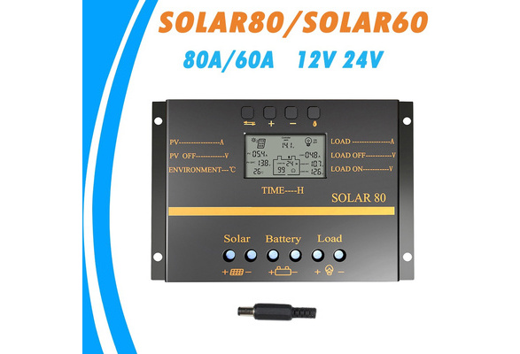 80A Solar Charge Controller 12V/24V PWM Battery Charger Regulator 960W/1920W NEW 