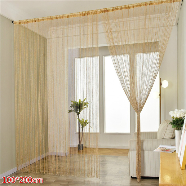 Wood Bead Curtain Blind Fly Screen String Door Room Window Divider Panel Decor 