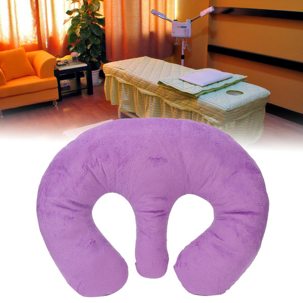 01 Pasamer Beauty Salon Breast Support Pillow SPA Massage Chest Pillow Pad Cushion Brown Purple