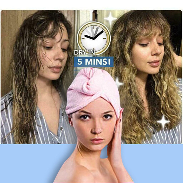 Quick Drying Dryer Towel Bath Wrap Cap 