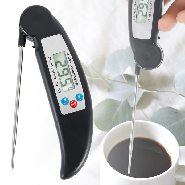 Foldable Food Thermometer Digital Kitchen Food Cooking Tool BBQ