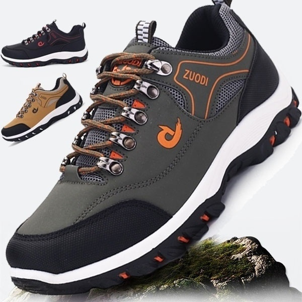 Mens Hiking Boots Waterproof Non-slip Sport Shoes Casual Running Shoes ...