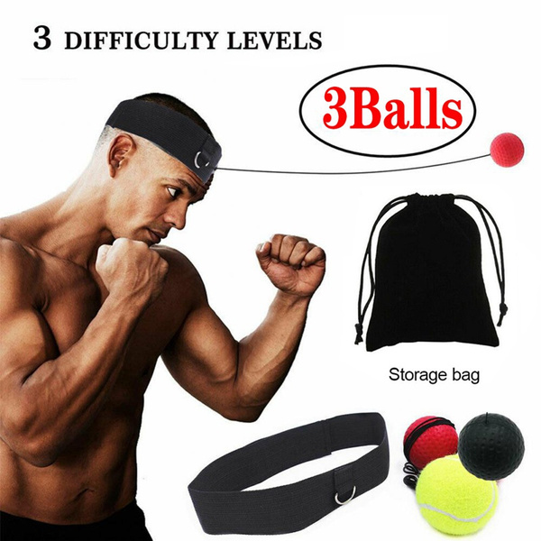 Boxing Punch Exercise 3 Fight Ball Headband For Reflex Speed Training Boxing 
