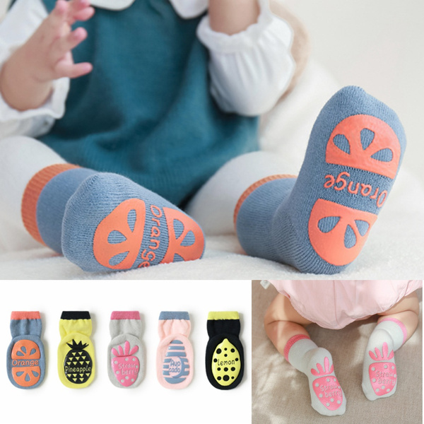 Cartoon Fruit Dispensing Non-slip Floor Socks Baby Socks for