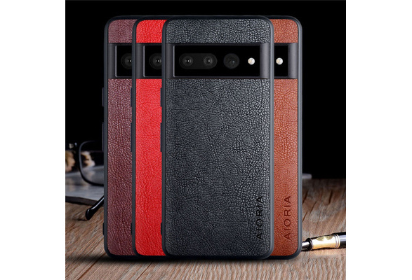 Fashion Square Leather Phone Case For Google Pixel 7 6 Pro 6A Luxury  Geometric cover