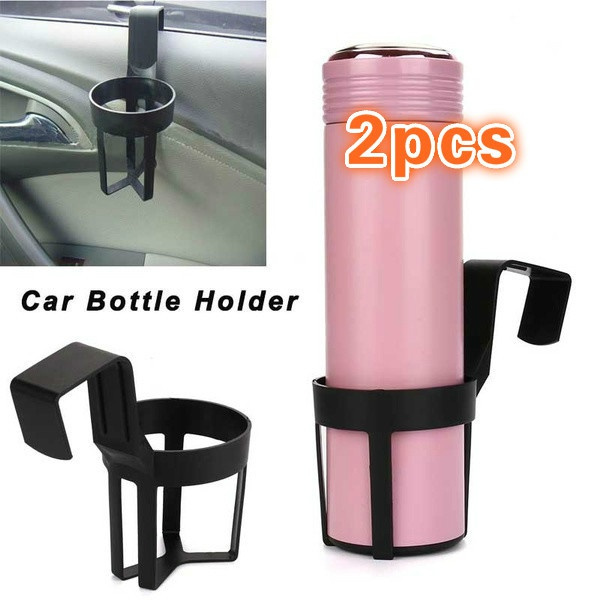 2PCS Universal In Car Drinks Cup Bottle Can Holder Door Mount Cup