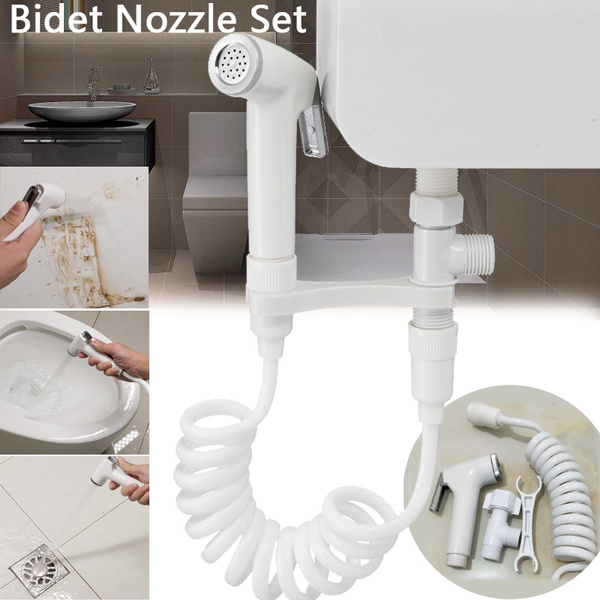 Toilet Bidet Nozzle Extendable Shower Hose Bathroom Bidets Sprayer