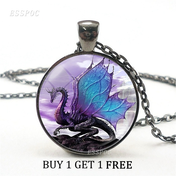 Chain Necklace Evil Dragon Jewelry 
