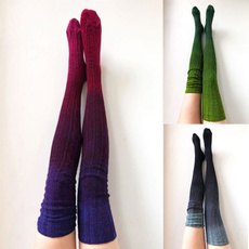 womens stockings, Fashion, gradientsock, Winter