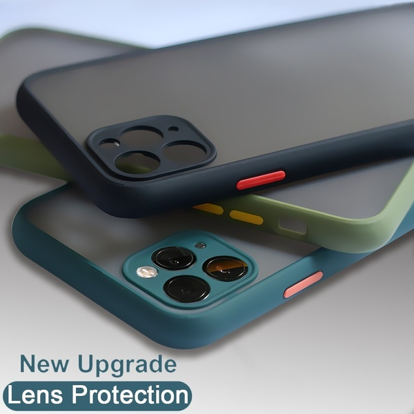 New Bumper Shockproof Camera Lens Protection hard Phone Case For iPhone ...