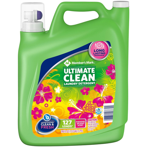 Member's Mark Ultimate Clean Liquid Laundry Detergent, Paradise Splash (127 loads, 196 oz.) Wish