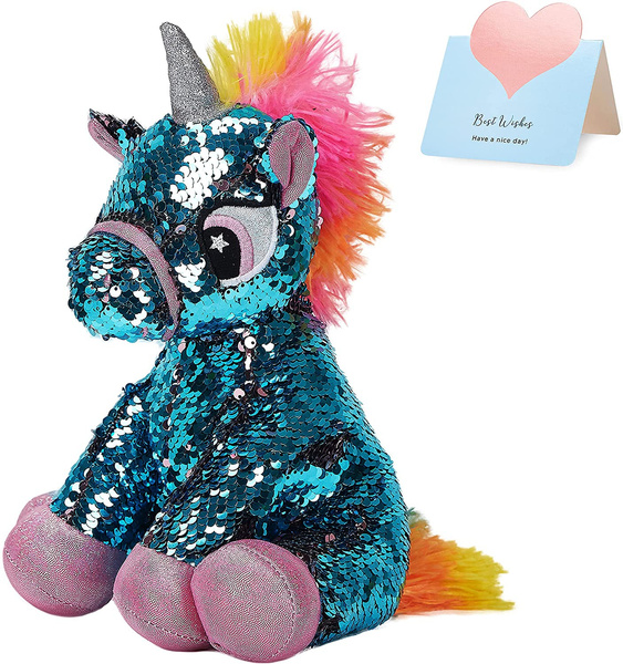 Sequin unicorn shop teddy