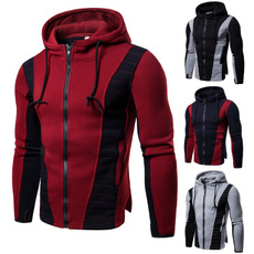 Casual Jackets, Fashion, Fitness, Zipper Mens Hoodies