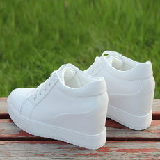 wedge, Sneakers, Womens Shoes, white
