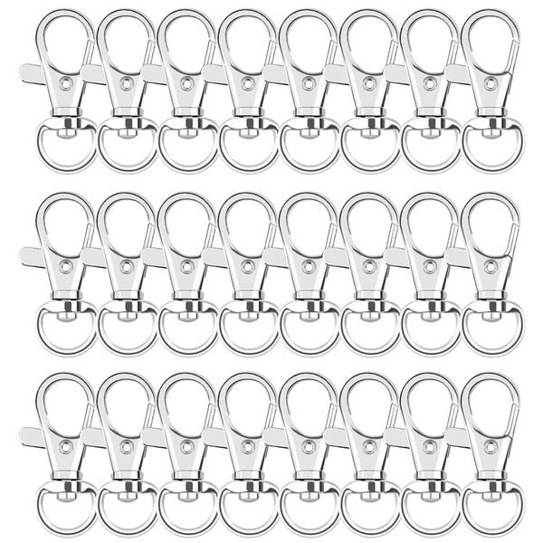 100pcs Metal Lobster Claw Clasp With Key Ring Keychain Rings For Crafts Key  Jewe