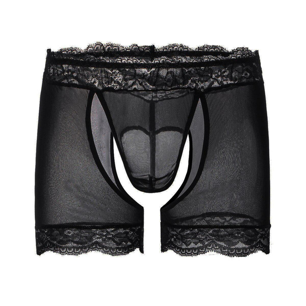 Men's Jockstraps for male mesh boxers Panties for transparent Underwear ...