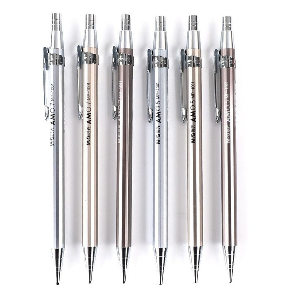 0.5mm Metal Mechanical Automatic Pencil For School Writing Drawing Supplies  I 
