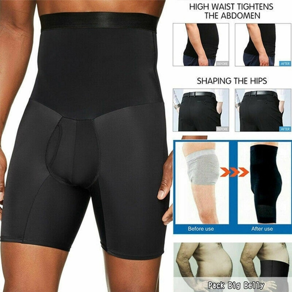 Men Tummy Control Shapewear Shorts, Mens Body Compression Shaper, Waist  Underwear Belly Girdle Stomach Slimming Briefs, High Butt Fat Slimmer Male