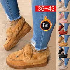 casual shoes, warmfur, Slip-On, fur