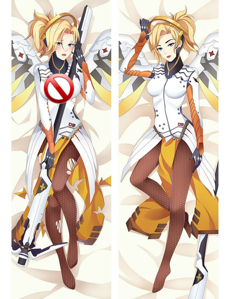 Overwatch OW Mercy Dakimakura Anime Body Pillow Cover Case 150x50 Hugging 59 Wish