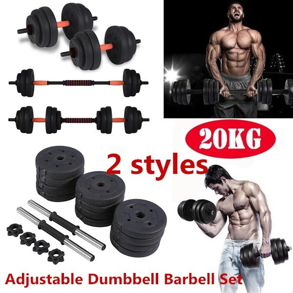 Weight dumbbell set adjustable cap online gym barbell plates body workout