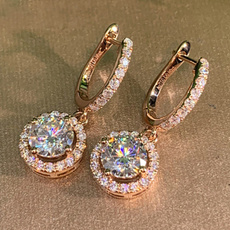 Sterling, DIAMOND, Crystal Jewelry, wedding earrings