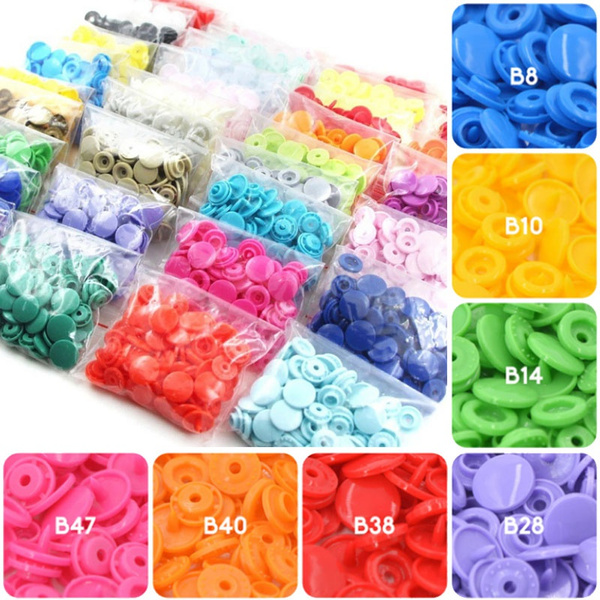 20/100/150/300Sets T5 Plastic Snap Buttons Fasteners Press Studs Snaps Buttons for Clothes DIY