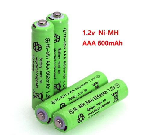 3pc/6pc/9pc 1.2v NI-MH AAA Batteries 600mAh Rechargeable nimh Battery 1 ...