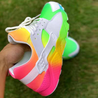 rainbow tennis shoes