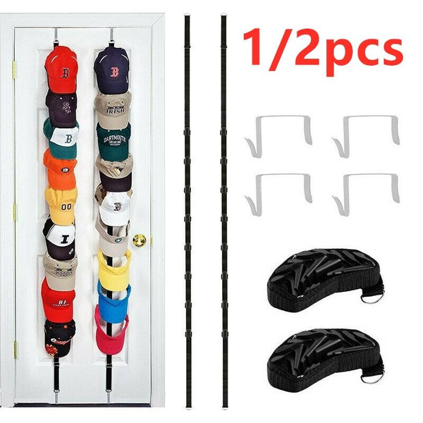 1/2 PCS Over Door Straps Hanger Hooks Door Back Baseball Cap Rack