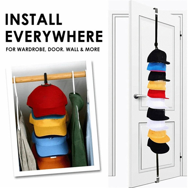 1/2 PCS Adjustable Vertical Storage With Door Back Storage Hanging ...