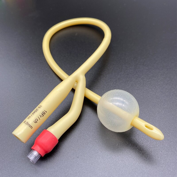 1pcs Latex Foley Catheter 2 Way Coated Plastic Valve Urology Urethral ...