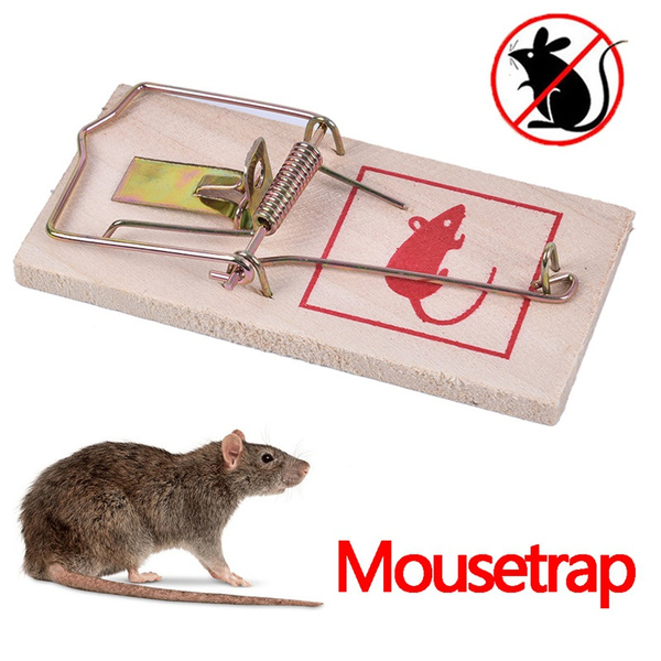 Reusable Traditional Wooden Mice Mouse Traps Bait Classic Rat Killer ...