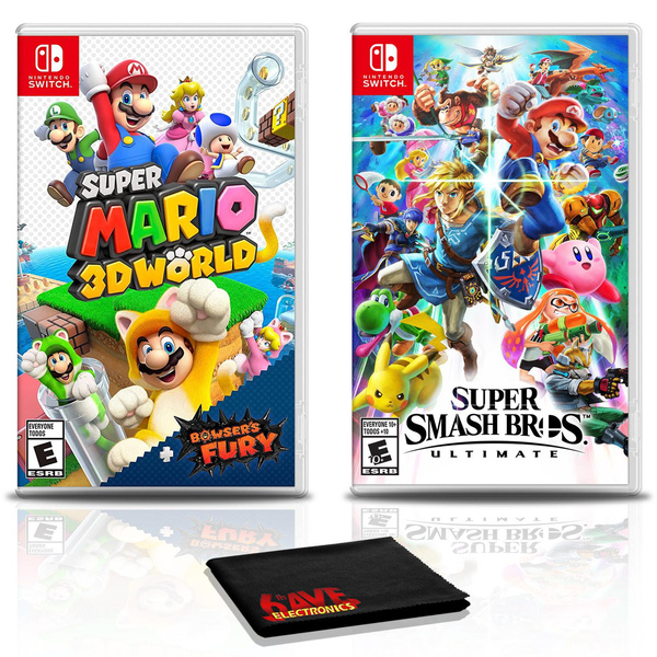 Super Mario 3D World + Bowser's Fury Game Bundle with Super Smash Bros.  Ultimate - Nintendo Switch