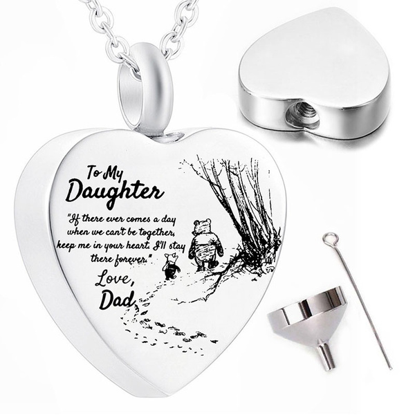 Forever By My Side Mom And Dad Urn Circle Pendant Necklace Cremation  Memorial Jewelry From Weikuijewelry, $3.31 | DHgate.Com