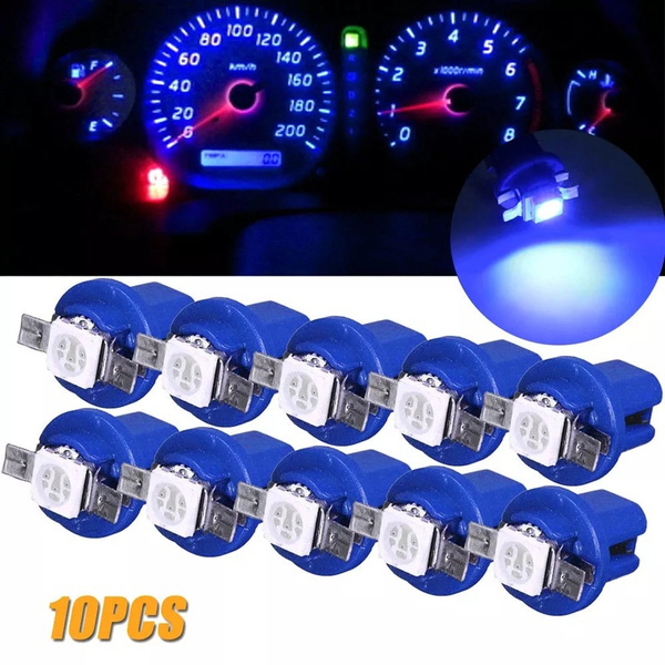 50pcs/Set T5 LED Speedometer Instrument Gauge Cluster Dash Light Bulbs 5 Colors