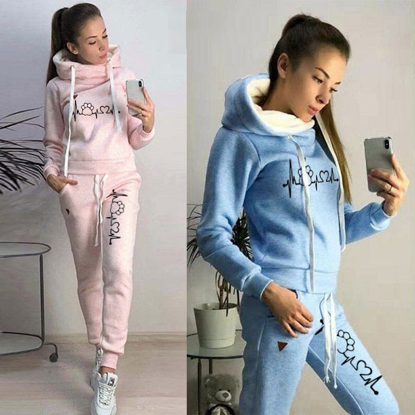 Designer Womens Winter Tracksuit Set Joggers And Sweat Suits Track
