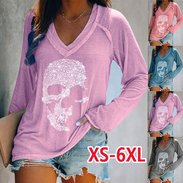plus size skull blouse