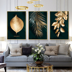 art print, golden, art, leaf