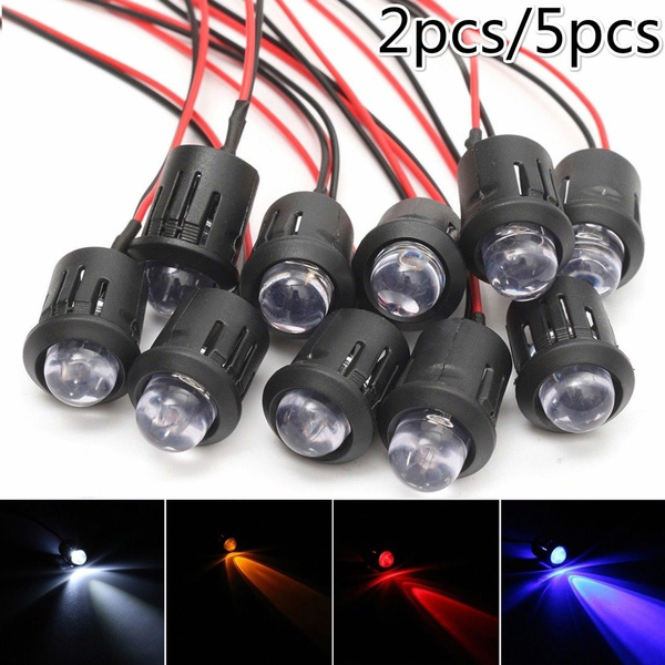 5pcs/2pcs New 12V 10mm Waterproof PreWired Constant LED Ultra Bright