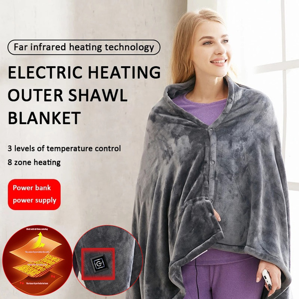 Heated electric best sale shawl blanket