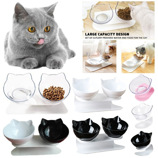 Non Slip Cat Bowls Double Pet Bowls With Raised Stand Pet Food Water   5fd87fc416c50d4b72600bd7 Large 